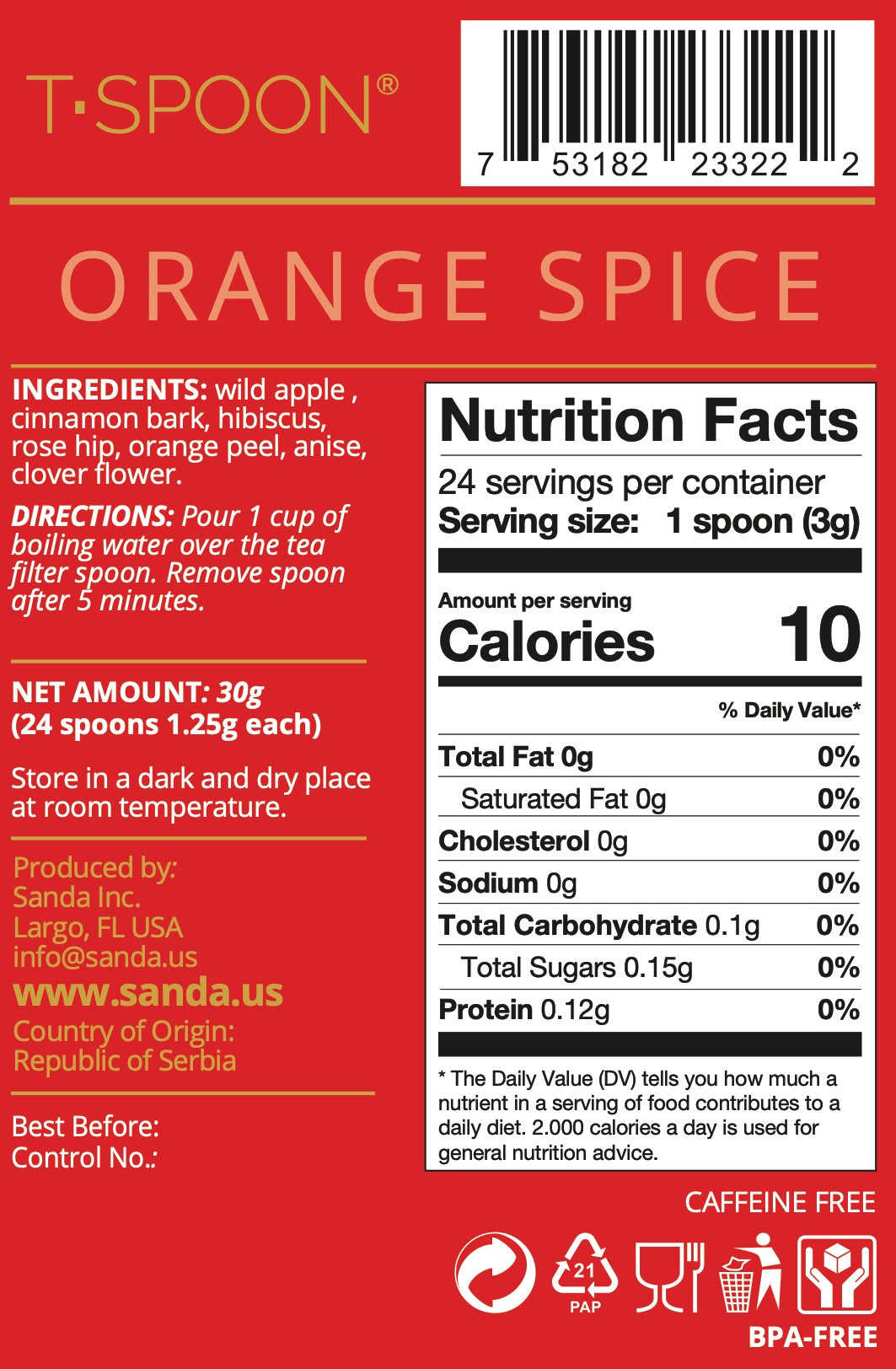 T-Spoon™ Combo (Orange,Mint,Apple,Berries) - 96ct (4 Boxes of 24)