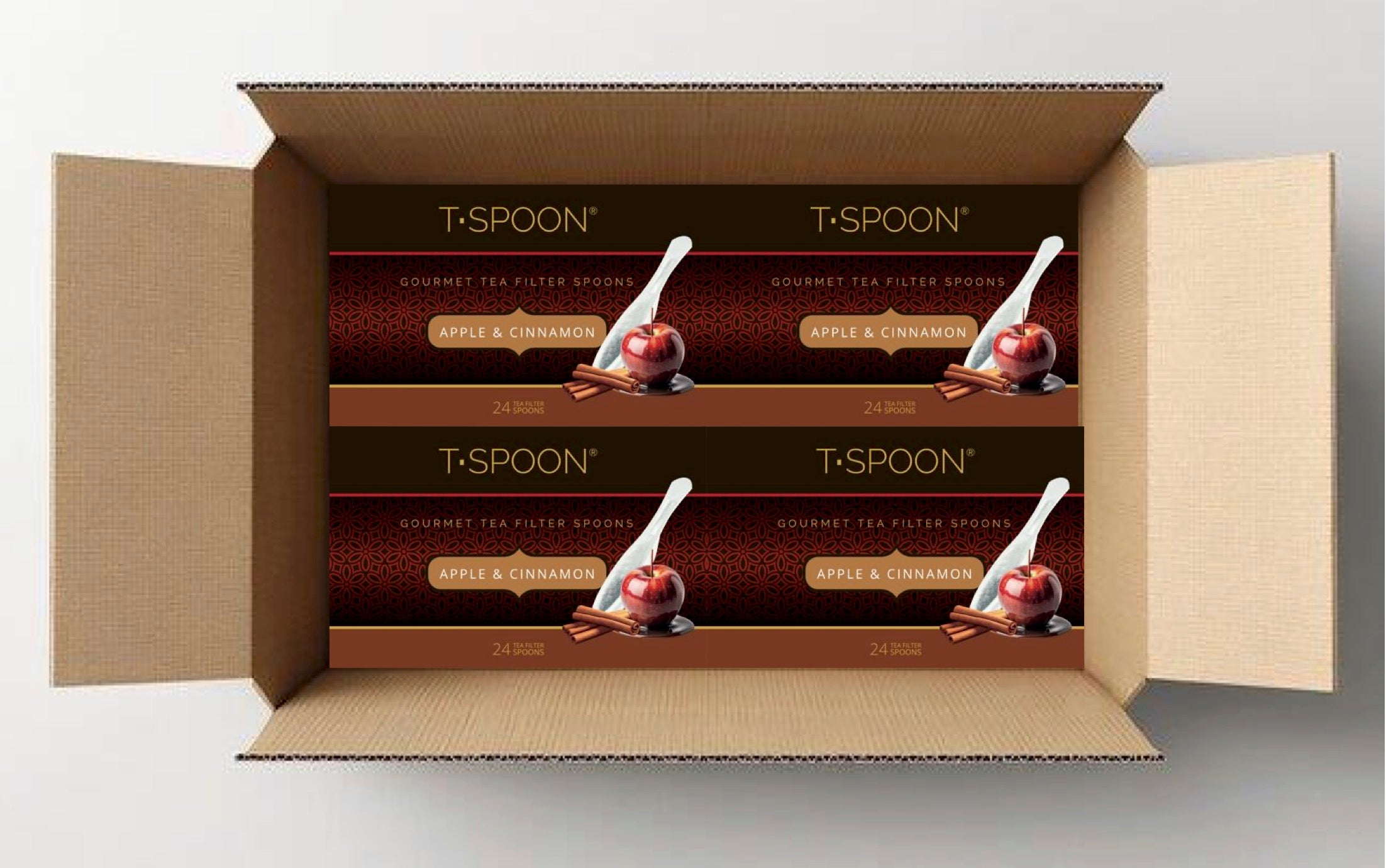 T-Spoon™ Apple Caramel & Cinnamon - 96 ct (4Boxes) – TSpoon.us